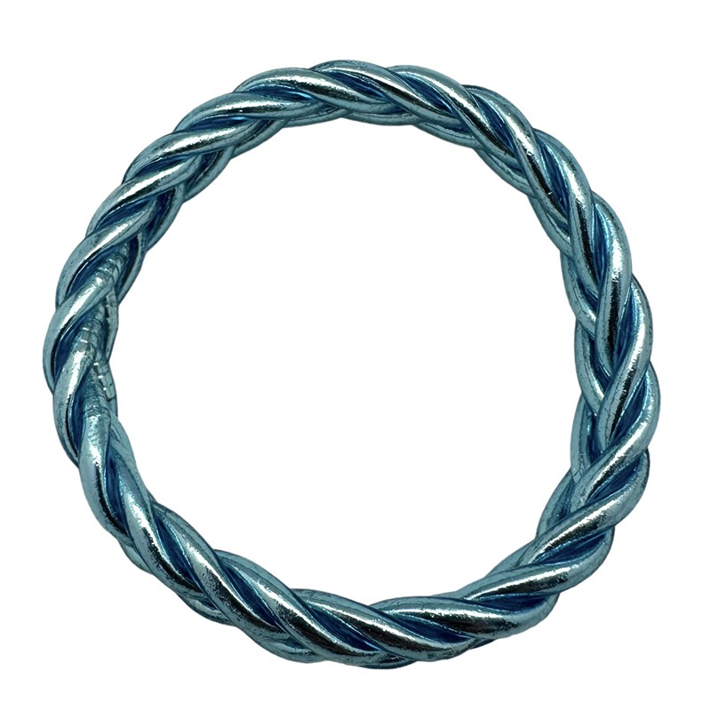 Bracelet Jonc BOUDDHISTE TRESSE Chance amour fortune - Bleu glacier MAISON IZEL