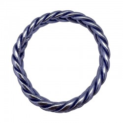 Bracelet Jonc BOUDDHISTE Chance amour fortune tressé - Lilas TAILLE S