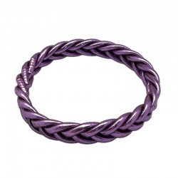 Bracelet Jonc BOUDDHISTE Chance amour fortune tressé - Violet - Maison IZEL